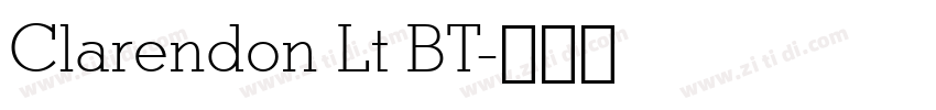 Clarendon Lt BT字体转换